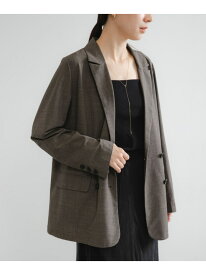 ウール混ダブルブレストジャケット URBAN RESEARCH アーバンリサーチ ジャケット・アウター テーラードジャケット・ブレザー ブラック ブラウン【送料無料】[Rakuten Fashion]