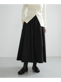 ギャザーボリュームスカート URBAN RESEARCH アーバンリサーチ スカート その他のスカート ホワイト ブラック【送料無料】[Rakuten Fashion]