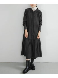 【SALE／20%OFF】ギャザーティアードワンピース URBAN RESEARCH アーバンリサーチ ワンピース・ドレス ワンピース グレー ブラック【RBA_E】【送料無料】[Rakuten Fashion]