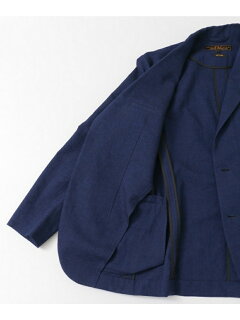 Cotton Linen Matt Jacket UF84-17B008: Indigo