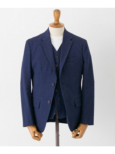 Cotton Linen Matt Jacket UF84-17B008: Indigo