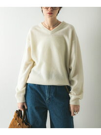 ウール100 Vネックルーズソフトニット URBAN RESEARCH アーバンリサーチ トップス ニット グレー ホワイト ブラック ブルー【送料無料】[Rakuten Fashion]