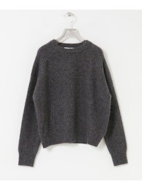 new basic CASHMERE SILK MOULINE CREW-NECK KNIT URBAN RESEARCH アーバンリサーチ トップス ニット グレー ブラウン【送料無料】[Rakuten Fashion]