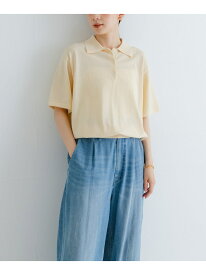 【SALE／50%OFF】シャツカラーハーフスリーブニット URBAN RESEARCH アーバンリサーチ トップス ニット イエロー ホワイト ブラック【RBA_E】【送料無料】[Rakuten Fashion]