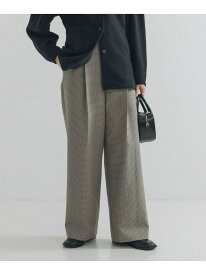 ウールブレンドチェックワイドパンツ URBAN RESEARCH アーバンリサーチ パンツ その他のパンツ ブラウン グレー【送料無料】[Rakuten Fashion]