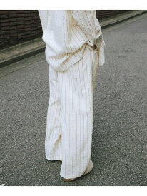 【SALE／60%OFF】new basic インドコットンサッカーストライプパンツ URBAN RESEARCH アーバンリサーチ パンツ その他のパンツ レッド ベージュ【RBA_E】【送料無料】[Rakuten Fashion]