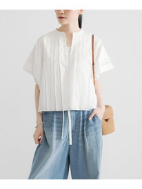 【SALE／40%OFF】ハーフスリーブタックショートシャツ URBAN RESEARCH アーバンリサーチ トップス シャツ・ブラウス ブラック ホワイト【RBA_E】【送料無料】[Rakuten Fashion]
