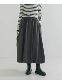 バルーンギャザースカート URBAN RESEARCH アーバンリサーチ スカート その他のスカート グレー ホワイト ブラック【送料無料】[Rakuten Fashion]