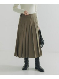 ラッププリーツスカート URBAN RESEARCH アーバンリサーチ スカート その他のスカート グレー グリーン【送料無料】[Rakuten Fashion]