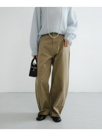 【SALE／30%OFF】コットンサテンカットオフカーブパンツ URBAN RESEARCH アーバンリサーチ パンツ その他のパンツ ブラック ベージュ【RBA_E】【送料無料】[Rakuten Fashion]