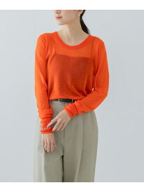 【SALE／60%OFF】カシミヤミックスUニット URBAN RESEARCH アーバンリサーチ トップス ニット ブラック グレー オレンジ【RBA_E】【送料無料】[Rakuten Fashion]