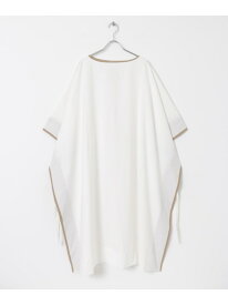 【SALE／50%OFF】HAKUJI Organiccotton kaftandress URBAN RESEARCH アーバンリサーチ ワンピース・ドレス ワンピース ブラック ホワイト【RBA_E】【送料無料】[Rakuten Fashion]