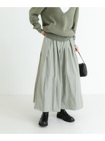 【SALE／50%OFF】メモリータフタボリュームスカート URBAN RESEARCH アーバンリサーチ スカート その他のスカート グレー ブラック【RBA_E】【送料無料】[Rakuten Fashion]