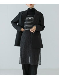 【SALE／60%OFF】オーガンジーシアーキャミワンピース URBAN RESEARCH アーバンリサーチ ワンピース・ドレス ワンピース グレー ブラック【RBA_E】【送料無料】[Rakuten Fashion]