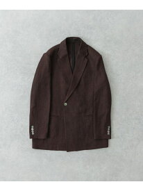 【SALE／55%OFF】new basic リネンセミダブルジャケット URBAN RESEARCH アーバンリサーチ ジャケット・アウター テーラードジャケット・ブレザー ネイビー ブラウン【RBA_E】【送料無料】[Rakuten Fashion]