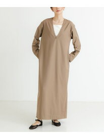 【SALE／60%OFF】new basic 深Vネックワンピース URBAN RESEARCH アーバンリサーチ ワンピース・ドレス ワンピース ブラック ベージュ【RBA_E】【送料無料】[Rakuten Fashion]