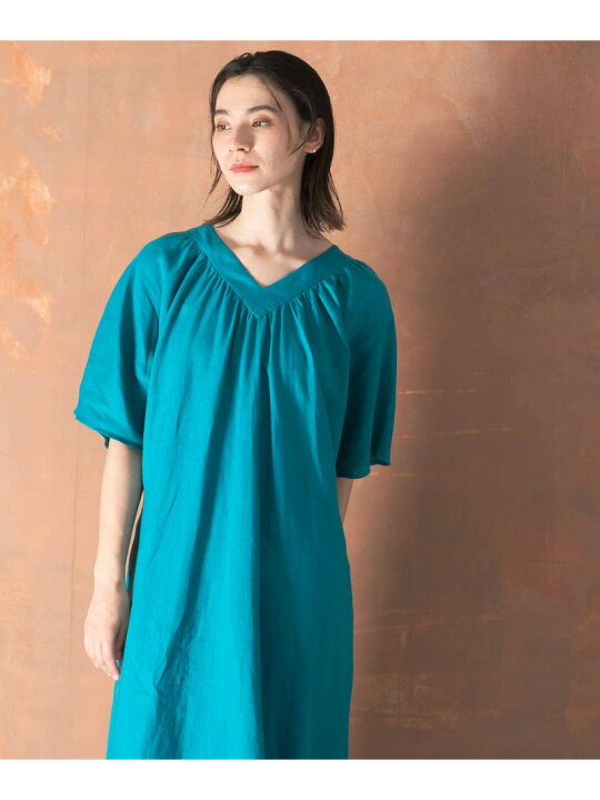 楽天市場】【SALE／30%OFF】リネンギャザーリラックスワンピース URBAN 