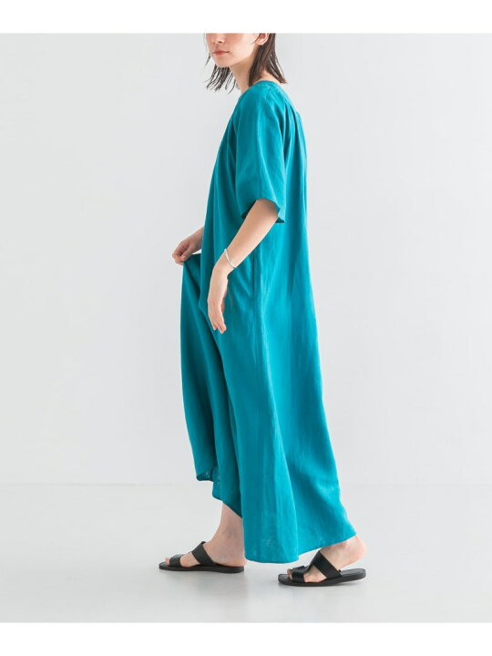 楽天市場】【SALE／30%OFF】リネンギャザーリラックスワンピース 