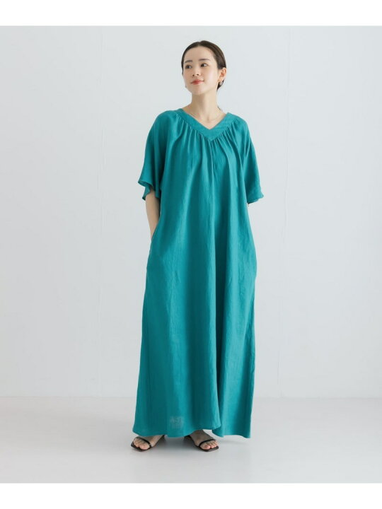 楽天市場】【SALE／30%OFF】リネンギャザーリラックスワンピース 