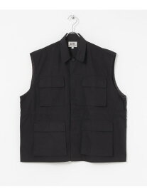 【SALE／50%OFF】KIFFE FATIGUE VEST URBAN RESEARCH アーバンリサーチ トップス ベスト・ジレ ブラック【RBA_E】【送料無料】[Rakuten Fashion]