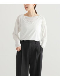 【SALE／60%OFF】ルーズシアーカットソー URBAN RESEARCH アーバンリサーチ トップス カットソー・Tシャツ ネイビー ホワイト【RBA_E】[Rakuten Fashion]