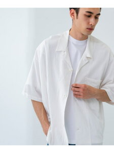 �ySALE�^50%OFF�zGGG Open Collar Short-Sleeve Shirts URBAN RESEARCH �A�[�o�����T�[�` �g�b�v�X �V���c�E�u���E�X �z���C�g�yRBA_E�z�y���������z[Rakuten Fashion]