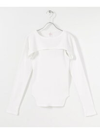 【SALE／60%OFF】『別注』Healthknit×URBAN RESEARCH レイヤードカットソー URBAN RESEARCH アーバンリサーチ トップス カットソー・Tシャツ ホワイト ブラック【RBA_E】【送料無料】[Rakuten Fashion]