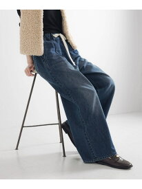 【SALE／30%OFF】デニムイージーワイドパンツ URBAN RESEARCH アーバンリサーチ パンツ ジーンズ・デニムパンツ ブルー ブラック【RBA_E】【送料無料】[Rakuten Fashion]