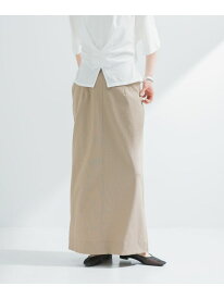 【SALE／40%OFF】『2サイズ展開』リネン混ロングスカート URBAN RESEARCH アーバンリサーチ スカート その他のスカート ベージュ ブラック【RBA_E】【送料無料】[Rakuten Fashion]