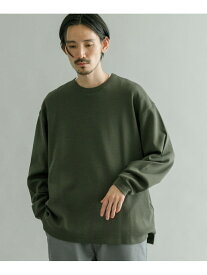 【SALE／50%OFF】『UR TECH』 度詰めワッフルロングスリーブ URBAN RESEARCH アーバンリサーチ トップス カットソー・Tシャツ ホワイト ブラック ベージュ【RBA_E】[Rakuten Fashion]