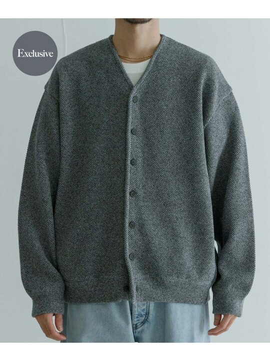 楽天市場】『別注』crepuscule*UR Moss Stitch V-neck Cardigan URBAN 