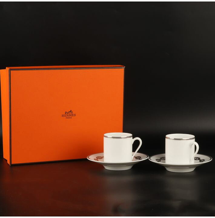 楽天市場】Hermès エルメス シェーヌダンクル プラチナデミタスカップ 