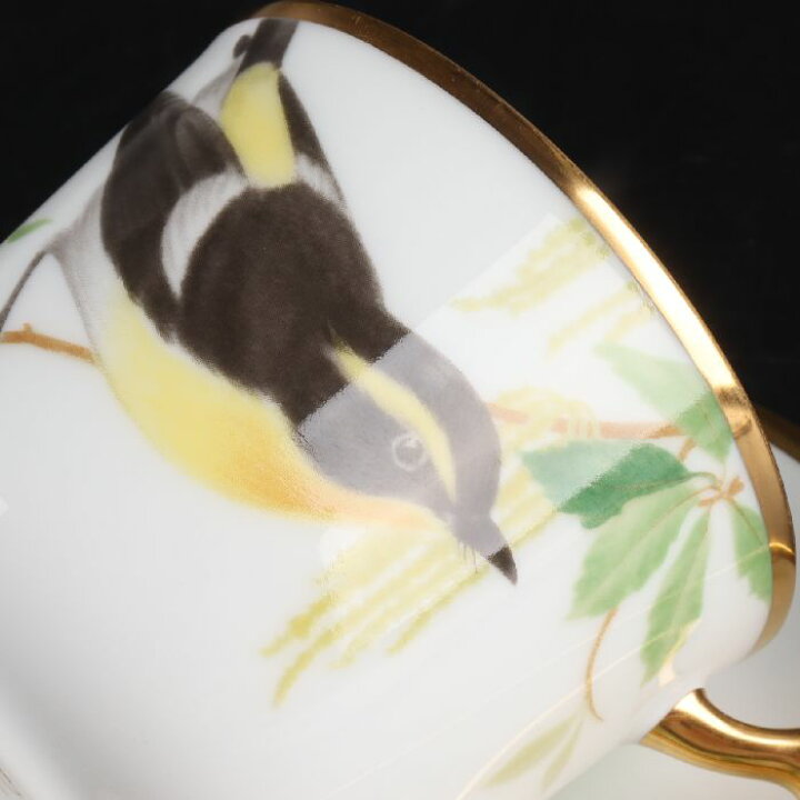 楽天市場】大倉陶園 野鳥シリーズ キビタキカップ＆ソーサ 21/R-193 