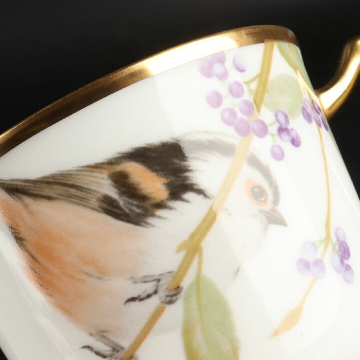 楽天市場】大倉陶園 野鳥シリーズ エナガカップ＆ソーサ 21/R-192 : uraart
