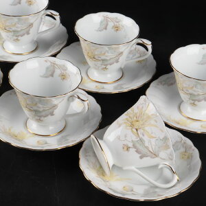 大倉陶園 (手描き)糸菊 カップ&ソーサ6客  22/R-183