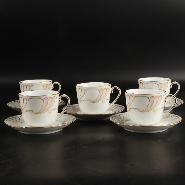 楽天市場】大倉陶園 カップ＆ソーサー5客 24/R-235 : uraart 