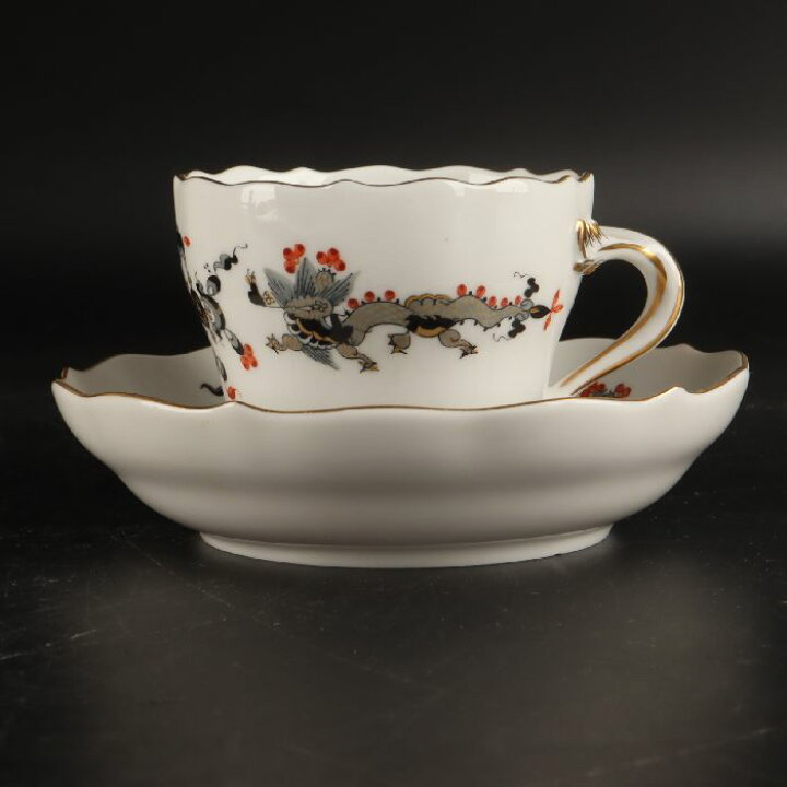 楽天市場】MEISSEN マイセンシノワズリ リッチドラゴンブラックカップ 