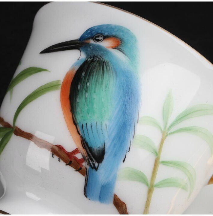 楽天市場】大倉陶園 手描き 野鳥シリーズ カワセミカップ＆ソーサー 5