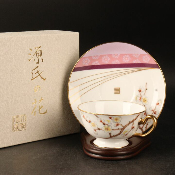 楽天市場】大倉陶園 源氏の花『紅梅』カップ＆ソーサー ☆/R-1694 : uraart