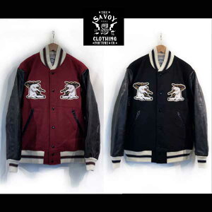 SAVOY CLOTHING MELTON AWARD JACKET(ALASKA) HOUSTON �X�^�W�A���W���P�b�g�i���t�F�C�N���U�[�jsavoyclothing savoy houston �q���[�X�g�� stdiumjacket �X�^�W���� alaska �A���X�J �X�J�W���� �wALASKA�x�f�U�C���̑���