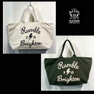SAVOY CLOTHING Rumble Canvas Zip Tote Bag SVY-BG056 Extra Big Size �g�[�g�o�b�O