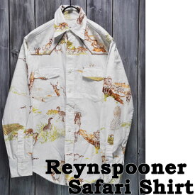 【ajito】Reynspooner Safari　Shirt　ビンテージ レインスプーナーオールドサファリシャツ Happyend ハッピーエンド ヴィンテージ バイク オールド アメリカン