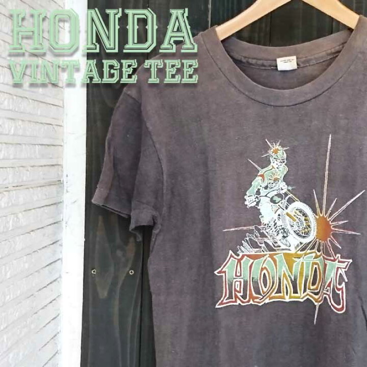 楽天市場】ajito HONDA VINTAGE TEE ホンダ モトクロス ライダー ロゴ 