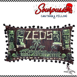 SAVOY CLOTHING SOURPUSS Clothing CASTAWAY PILLOW �T�[�p�X�N���[�W���O �T���H�C�N���[�W���O �v�����g �N�b�V���� �s���[ ���J�r���[ �t�@�b�V���� ���b�N �p���N �T�{�C�N���[�W���O ���]�[�g �C���e