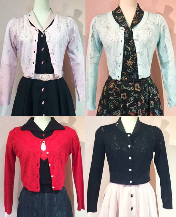 楽天市場】SAVOY CLOTHING Boomerang×Star Burst Pointelle Cardigan 