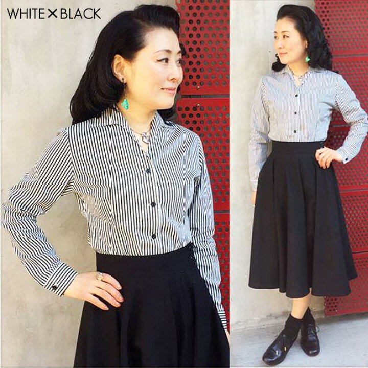 楽天市場】SAVOY CLOTHING Small collar Stripe Italian Blouse 