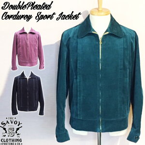SAVOY CLOTHING DoublePleated Corduroy Sport Jacket �T���H�C�N���[�W���O �_�u�� �v���[�c �R�[�f�B���C �X�|�[�c �W���P�b�g �u���]�� �A�E�^�[ ���J�r���[ �t�@�b�V���� �T�{�C�N���[�W���O �u���b�N 