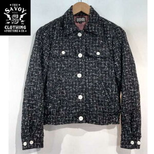 SAVOY CLOTHING Tweed Nep Ladies Spot Jacket �c�C�[�h �l�b�v �W���P�b�g �T�{�C�N���[�W���O 50's