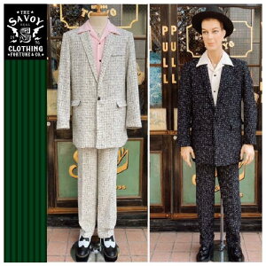 SAVOY CLOTHING Tweed Nep Two Pleated Pants �p���c �T�{�C�N���[�W���O U.K 80s Style