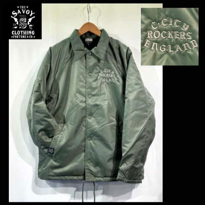楽天市場】SAVOY CLOTHING C.CITY Embroidery Nylon Coach Jacket 